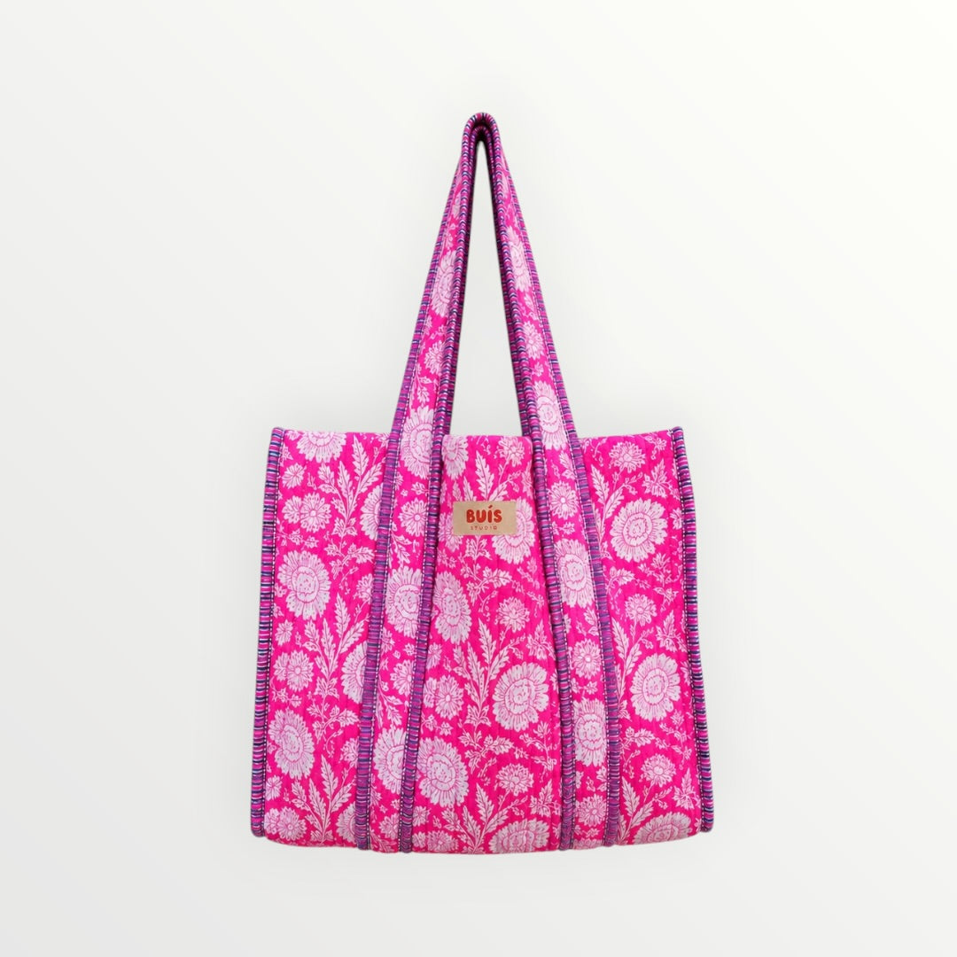 Tote Bag Roze Bloemenprint